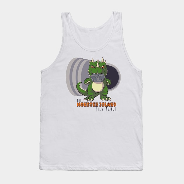 Monster Island Film Vault Podcast Logo Tank Top by The Monster Island Gift Shop